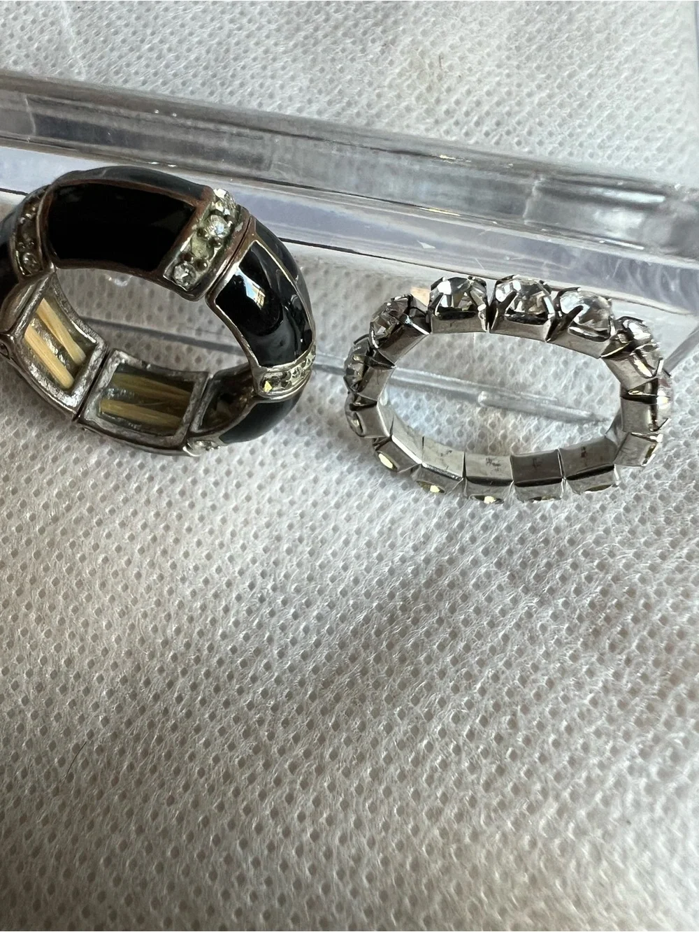 Bundle Of 2 Adjustable Size Statement Ring